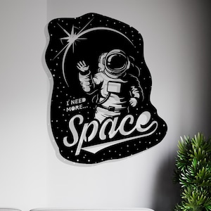 Weltraum Astronaut Dxf-Dateien Weltraum Astronaut Laser geschnitten Weltraum Astronaut SVG-Datei für Cricut Weltraum Astronaut Metall Wand Kunst Astronaut Cnc-Projekt