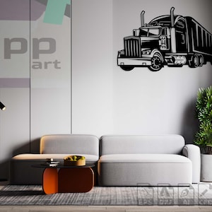 Truck Dxf Dateien Truck Laser Cut Truck Svg File For Cricut Truck Metall Wandkunst Truck Cnc Project Truck Vector Cut Truck Cnc Router