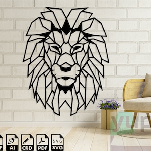 Lion Svg For Cricut, Lion King Clipart, Lion Cnc Laser Cut Files, Lion Vinyl, Lion wooden metal wall art decor, Lion King Silhouette Svg