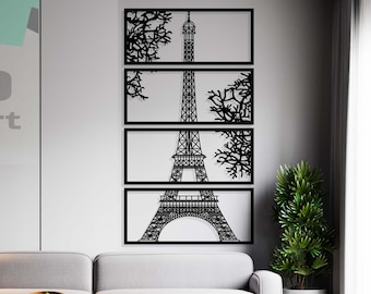 Eiffel Tower SVG file, Paris Clipart, France Cut Files, Silhouette, Ai Dxf Eps Cdr Pdf, Wall Art Files