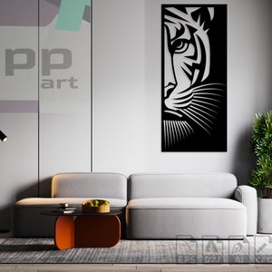 Tiger Cut and Print Files, Wild Animal Svg and Dxf, Cricut and Cnc Files, For Engraving; Decal, Glowforge etc.