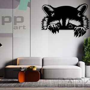 Racoon Dxf ファイル Racoon レーザー カット Racoon Svg ファイル Cricut Racoon メタル ウォール アート Racoon Cnc プロジェクト Racoon ベクトル カット