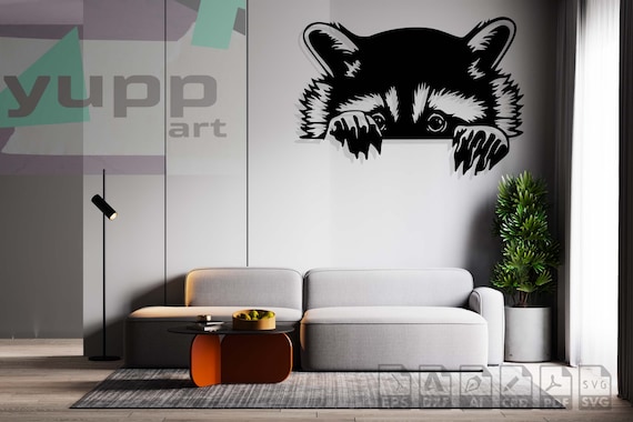 Racoon Dxf Files Racoon Laser Cut Racoon Svg File for Cricut - Etsy
