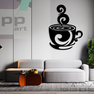 Coffee Dxf Files Coffee Laser Cut Coffee Svg File For Cricut Coffee Metal Wall Art Coffee Cnc Project Coffee Vector Cut Coffee Decal