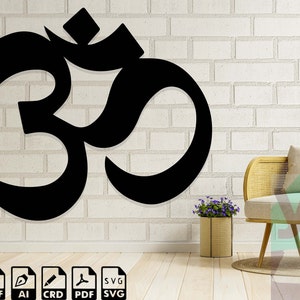 Yoga Om Svg Fichier Cricut Méditation Yoga Om Laser Cut Dxf Yoga Om Metal Wall Art Namaste Clipart Yoga Om CNC Routeur Yoga Om T-shirt