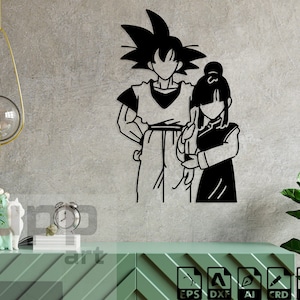 Anime Dxf Dateien Anime Laser Cut Anime SVG Dateien für Cricut Anime Metall Wandkunst Anime Cnc Projekte Anime Vektor Cut Anime Gravuren
