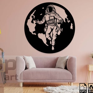 Astronaut Dxf Files Astronaut Laser Cut Astronaut Svg File For Cricut Astronaut Metal Wall Art Astronaut Cnc Project Astronaut Cnc Router