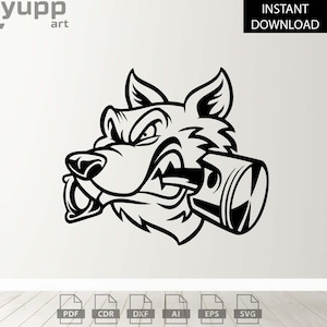 Angry Dog Dxf Files Angry Dog Laser Cut Angry Dog Svg File For Cricut Angry Dog Metal Wall Art Angry Dog Cnc Project Angry Dog Cnc Router