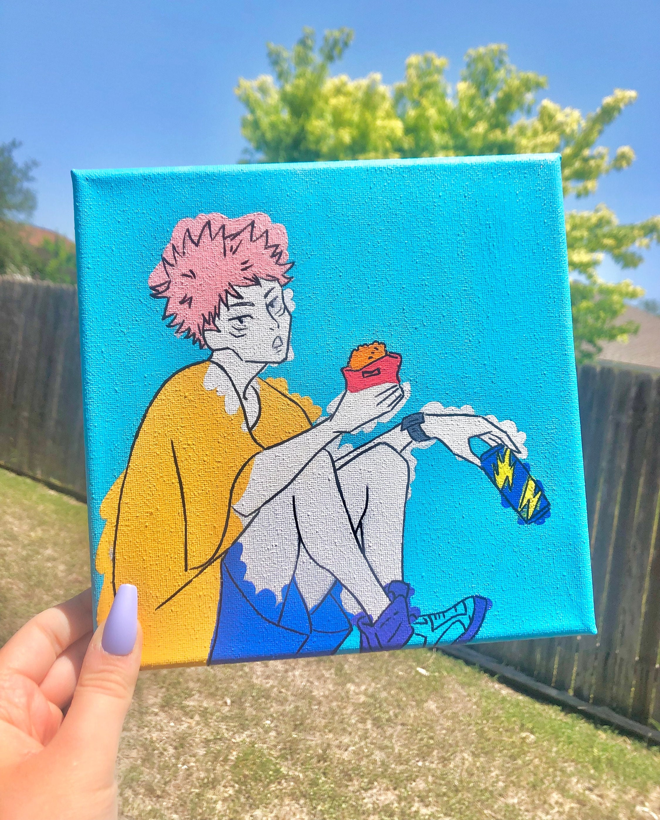 Aesthetic Cursed Sorcery Anime Jujutsu Kai Manga Boy Acrylic