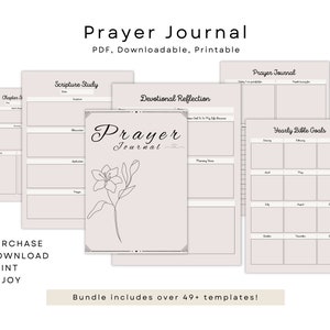 Prayer Journal | Prayer Planner | Bible Reading Planner | Bible Study Planner