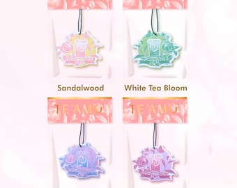 Round Air Freshener - Aesthetic Car Decor & Room Fragrance |  4 Scent/Designs | Long-Lasting Scent | Cute Gift | Valentine's Present