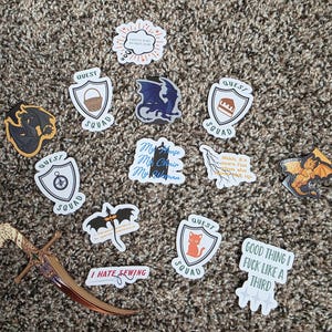 Fourth Wing inspired stickers
