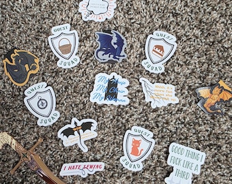 Fourth Wing inspired stickers