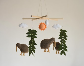 Mobiel met kiwi-vogeltje, kiwi-decoratie voor de kinderkamer