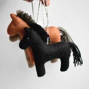 Felt Horse, Handmade Horse Ornament image 9