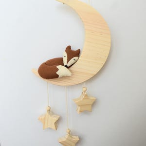 Fox on The Moon, Nursery Decor, Baby Room Decoration, Baby Shower Gift, Fox Wall decor, Gift For Baby Boy, Nursery Wall Decor