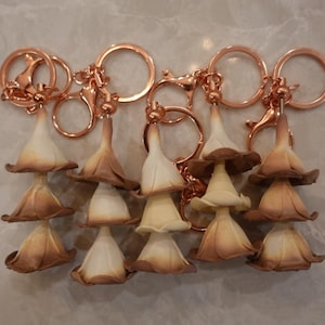 Porte-clés Puakenikeni - Beige Bloom vintage