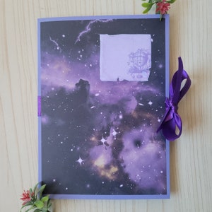 Space theme Pop up card book Moon lover teenage girl gift Mini scrapbook photo album Small cute photo album Photocard dream journal album