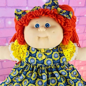 Cabbage Patch Kids Vintage 1985 Red Hair Collector Doll KT Factory Redhead Blue Eyes CPK Dolls Gift Little Girls Unique Sweet