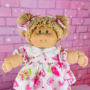 Cabbage Patch Kids Vintage 1985 Girl Beige Hair Collector Doll OK Factory CPK Dolls Gift for Little Girls Like New