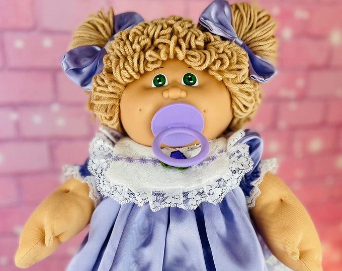 Cabbage Patch Kids Vintage Pacifier 1983 Girl Beige Loop Hair Collector