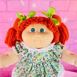 Cabbage Patch Kids Vintage 1985 Red Hair Collector Doll  Redhead Green Eyes CPK Dolls Gift Little Girls Unique Sweet cabbage Patch doll