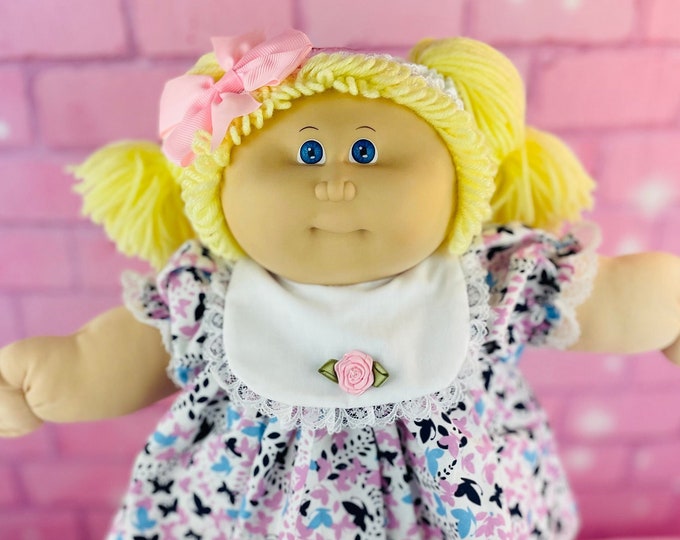 Cabbage Patch kids vintage doll 1984 OK factory blonde girl Cabbage Patch doll 1980s toys for little girls