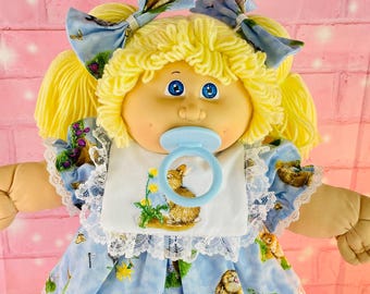 Vintage 1983 Cabbage Patch Kid: First Edition Collector Doll, Bunny Dress