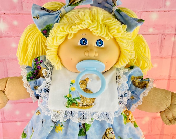 Vintage 1983 Cabbage Patch Kid: First Edition Collector Doll, Bunny Dress
