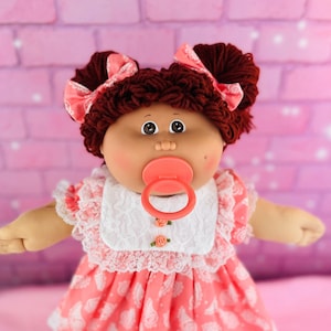 Vintage Cabbage Patch, doll, auburn hair, 1986 pacifier HTF, rare, recycled, toy cabbage patch kids toys for little girls READ DESCRIPTION