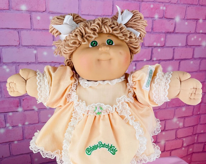 Cabbage Patch Kids Vintage 1984 Girl Beige Hair Collector Doll OK Factory CPK Dolls Gift for Little Girls Toys