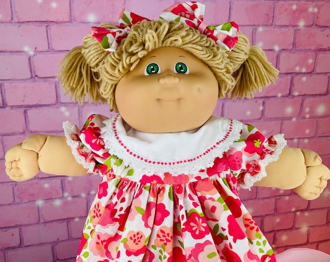 Cabbage Patch Kids Vintage 1984 Girl Beige Loop Hair Collector Doll OK Factory CPK Dolls Gift for Little Girls