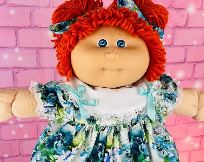 Cabbage Patch Doll 1985 Red Hair Girl Collector Doll KT Factory Redhead blue Eyes CPK Dolls Gift Little Girls Unique Sweet