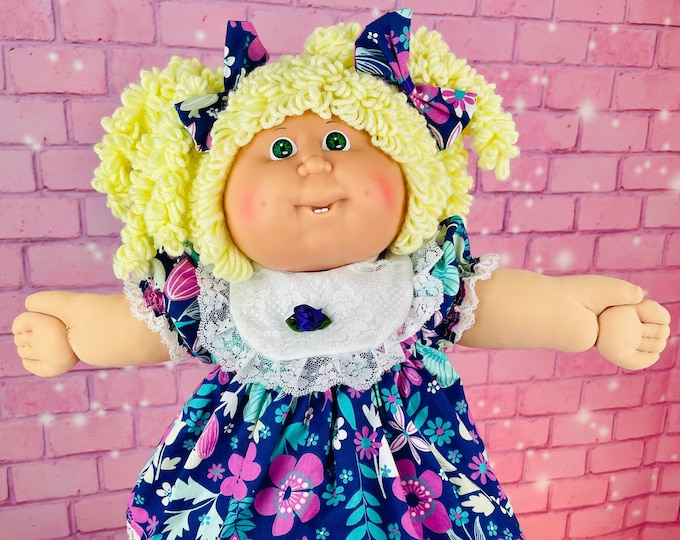 Cabbage Patch Kids Vintage 1986 Popcorn Collector Doll KT Factory Reddish brown hair Blue Eyes CPK Dolls Gift Little Girls Unique Sweet