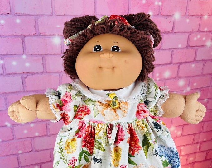 Cabbage Patch kids girl doll 1983 first edition collector dolls brown hair brown eyes gift for young girls novelty gift Thanksgiving
