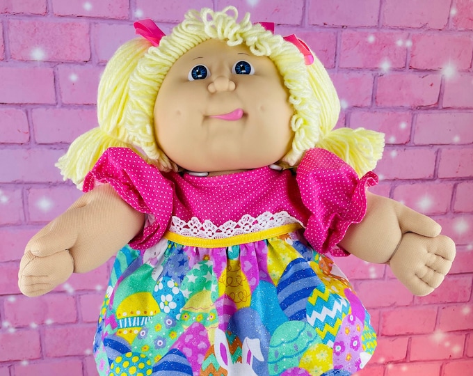 Cabbage Patch Kids Girl Doll Vintage 1986 Collector Doll KT Factory blonde hair Blue Eyes CPK Dolls Gift Little Girls Unique Sweet
