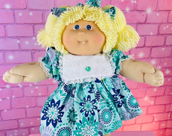 Cabbage Patch Kids Vintage Dolls 1986 Blonde Hair Girl Tooth Blue Eyes Tooth Collector Doll Ponytails CPK Gift OK Factory little girls