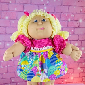 Cabbage Patch Kids Girl Doll Vintage 1986 Collector Doll KT Factory blonde hair Blue Eyes CPK Dolls Gift Little Girls Unique Sweet