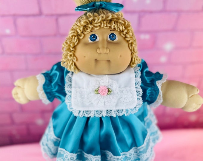 Jesmar cabbage patch kid collector doll 1984 dark blonde hair blue eyes HTF rare vintage doll gift for girls cabbage patch dolls