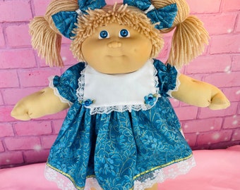 Jesmar Cabbage Patch Kid Doll, 1984 First Edition, Blonde Ponytails, Blue Eyes