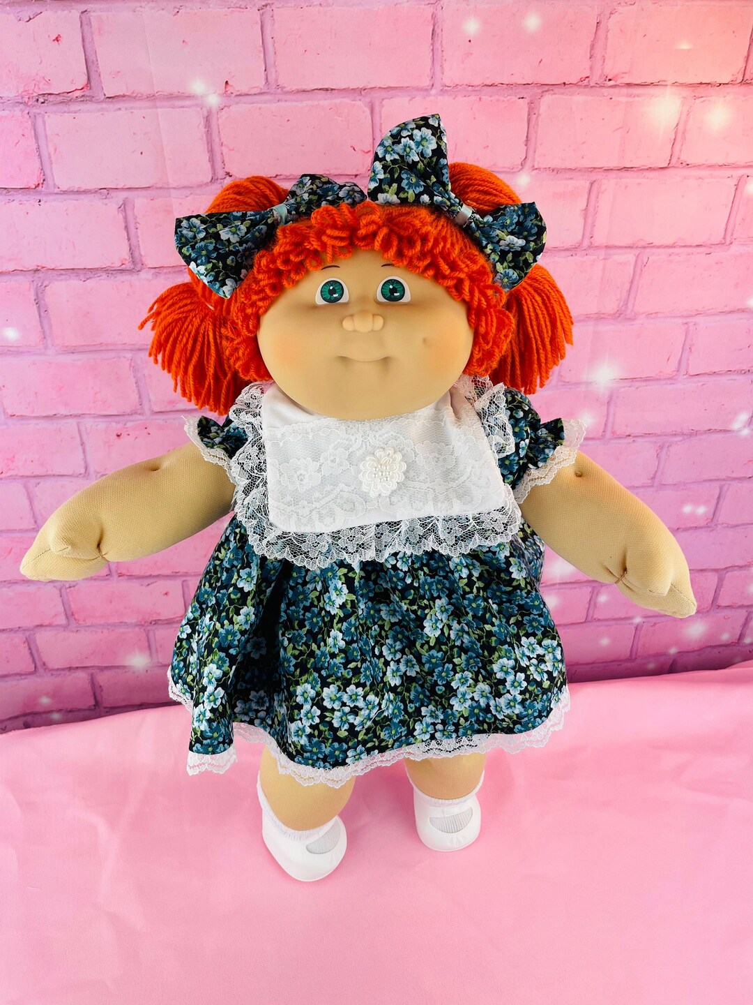 Jesmar Cabbage Patch Kid Vintage Collector Doll Red Hair Blue Eyes Rare