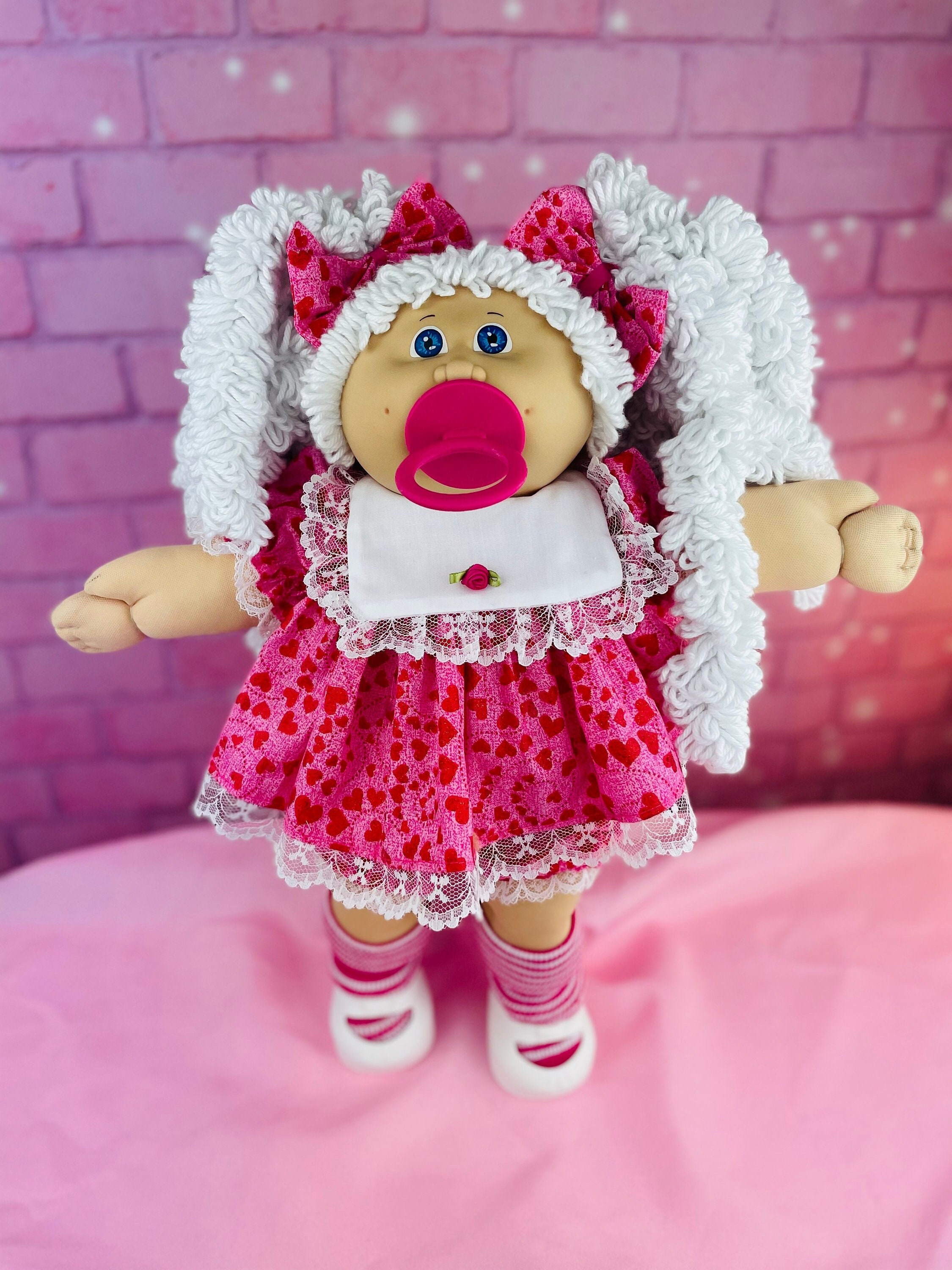 Custom Cabbage Patch kid Re-root girl pacifier blue eyes - Etsy 日本