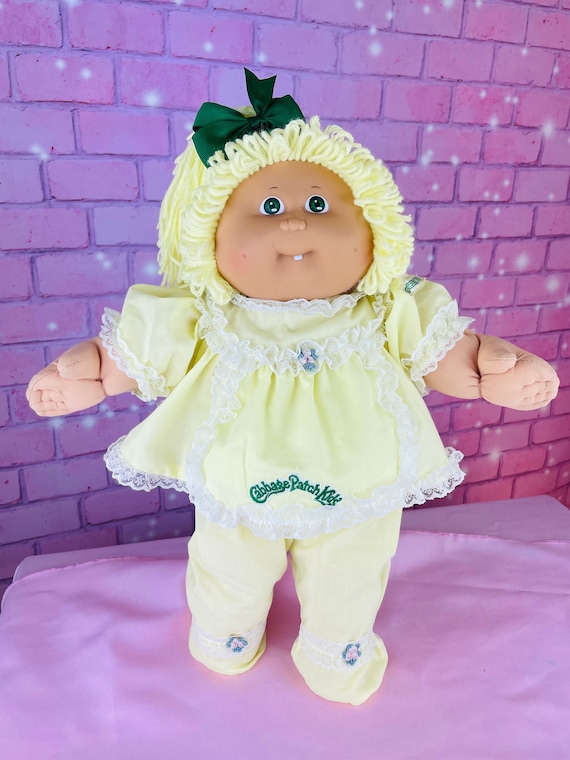 Cabbage Patch Kids Vintage Dolls 1985 Blonde Hair Girl Tooth Etsy