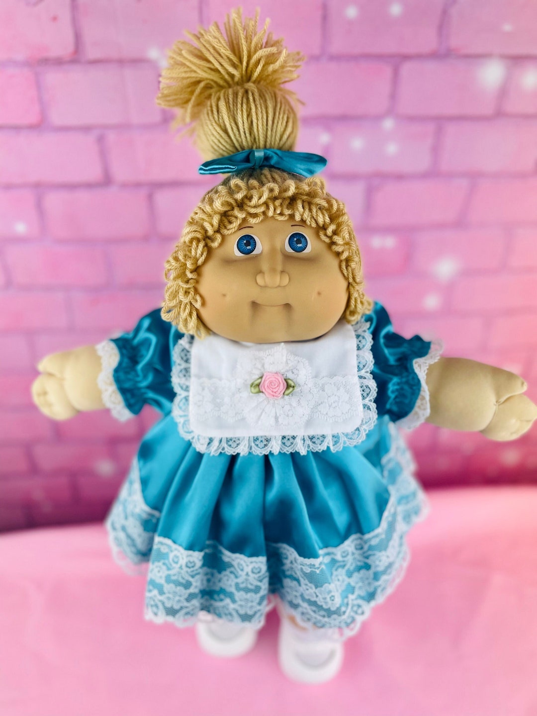Jesmar Cabbage Patch Kid Collector Doll 1984 Dark Blonde Hair Blue Eyes