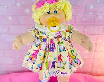 Vintage Cabbage Patch Kid Doll: 1983 1st EDITION, Blonde loop Hair, Pacifier Girl, gift for mom little girls collector dolls