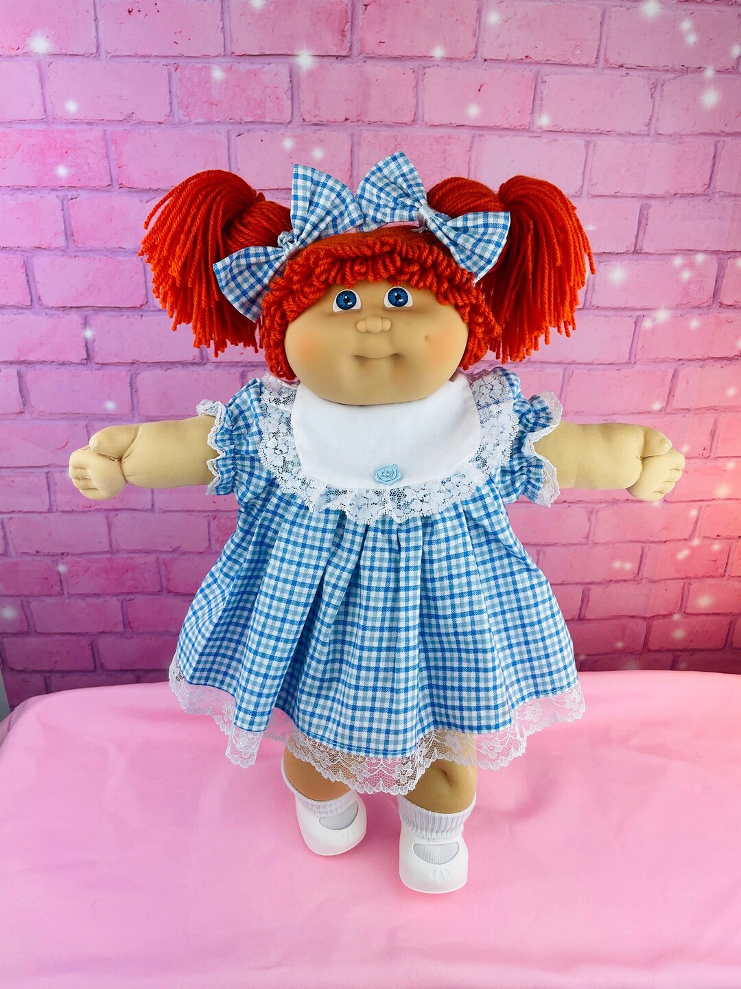 Jesmar Cabbage Patch Kid Vintage Collector Doll Red Hair Blue Eyes Rare