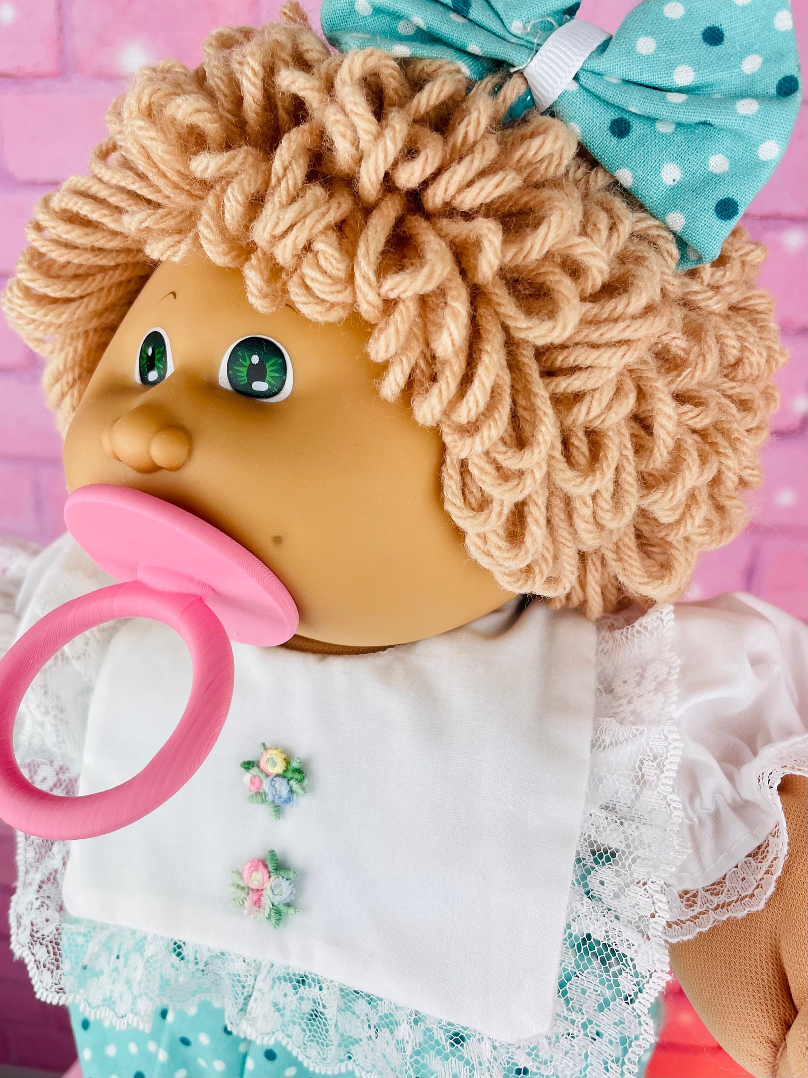 Cabbage Patch Doll Girl Vintage Dolls 1983 Pacifier Loop Beige Etsy