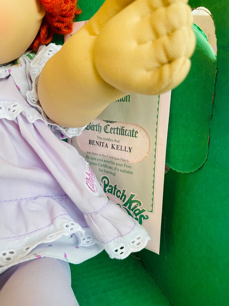 Cabbage Patch Kids in Box Vintage Doll Girl Red Hair HTF Etsy