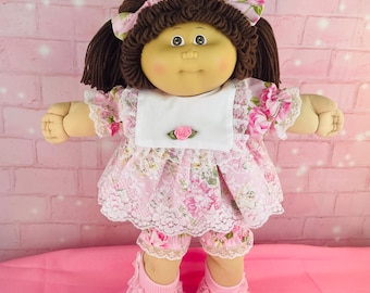 Cabbage Patch Kids 1984 Vintage Doll, PMI Factory, HM#1, brown hair eyes, double , cabbage Patch doll, gift for little girls