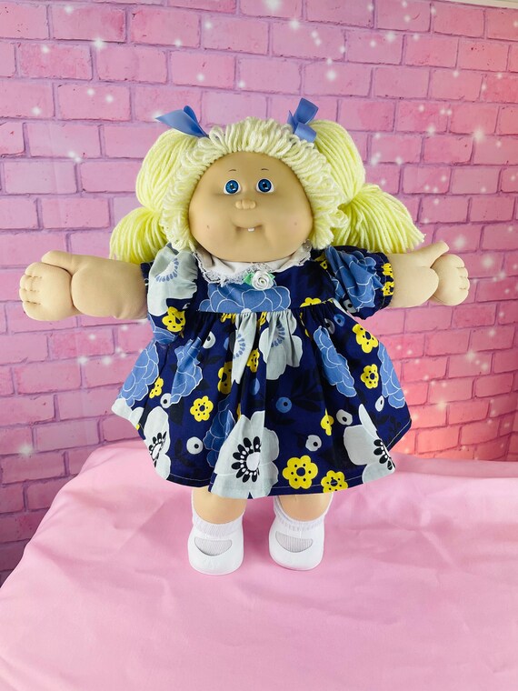 Cabbage Patch Kids Vintage Dolls 1985 Blonde Hair Girl Blue Etsy
